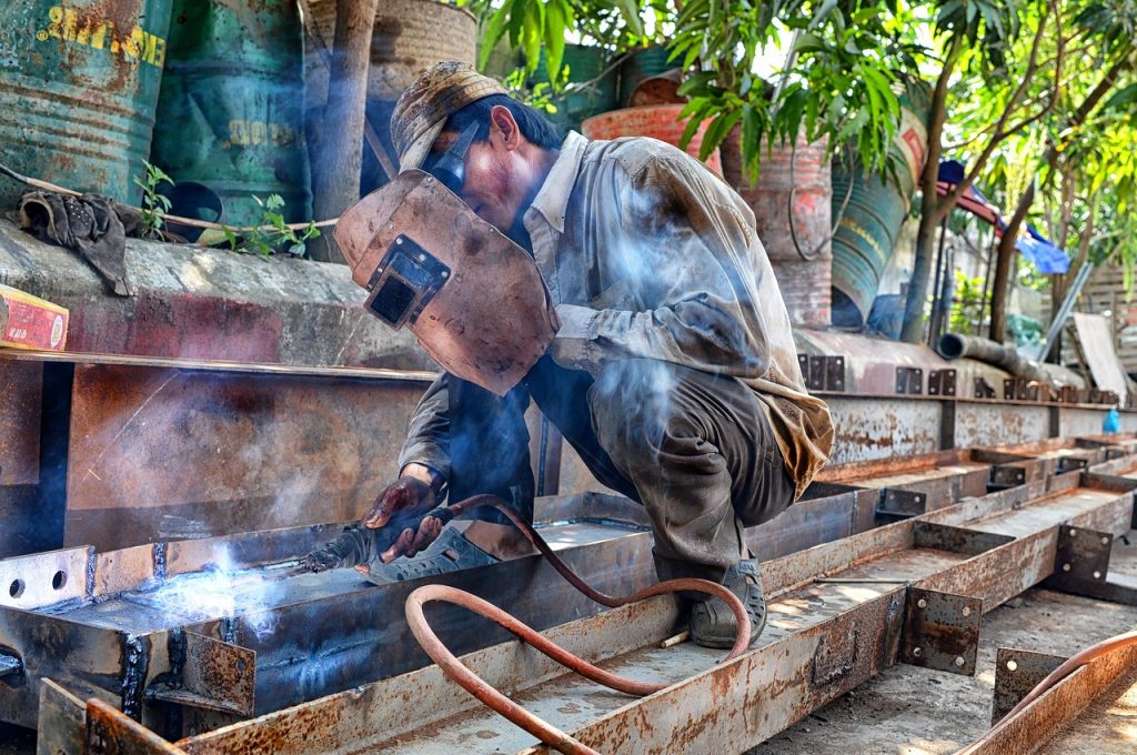 container drums, craft, dirty, heat, industry, iron, manual labor, production, shield, steel, steel trusses, torch, traditional, welder, welding machine, work, worker, manual labor, manual labor, welder, welder, welder, welder, welder, welding machine, welding machine